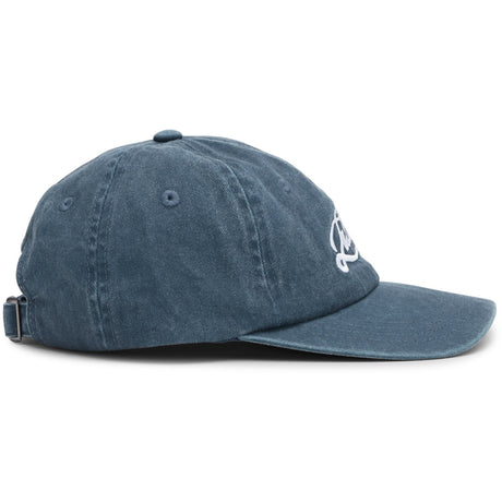 Les Deux Kids Dark Denim Blue Logo Dad Caps KIDS