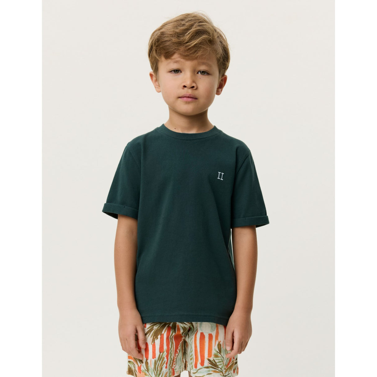 Les Deux Kids Pine Green Core Contrast T-Shirt KIDS