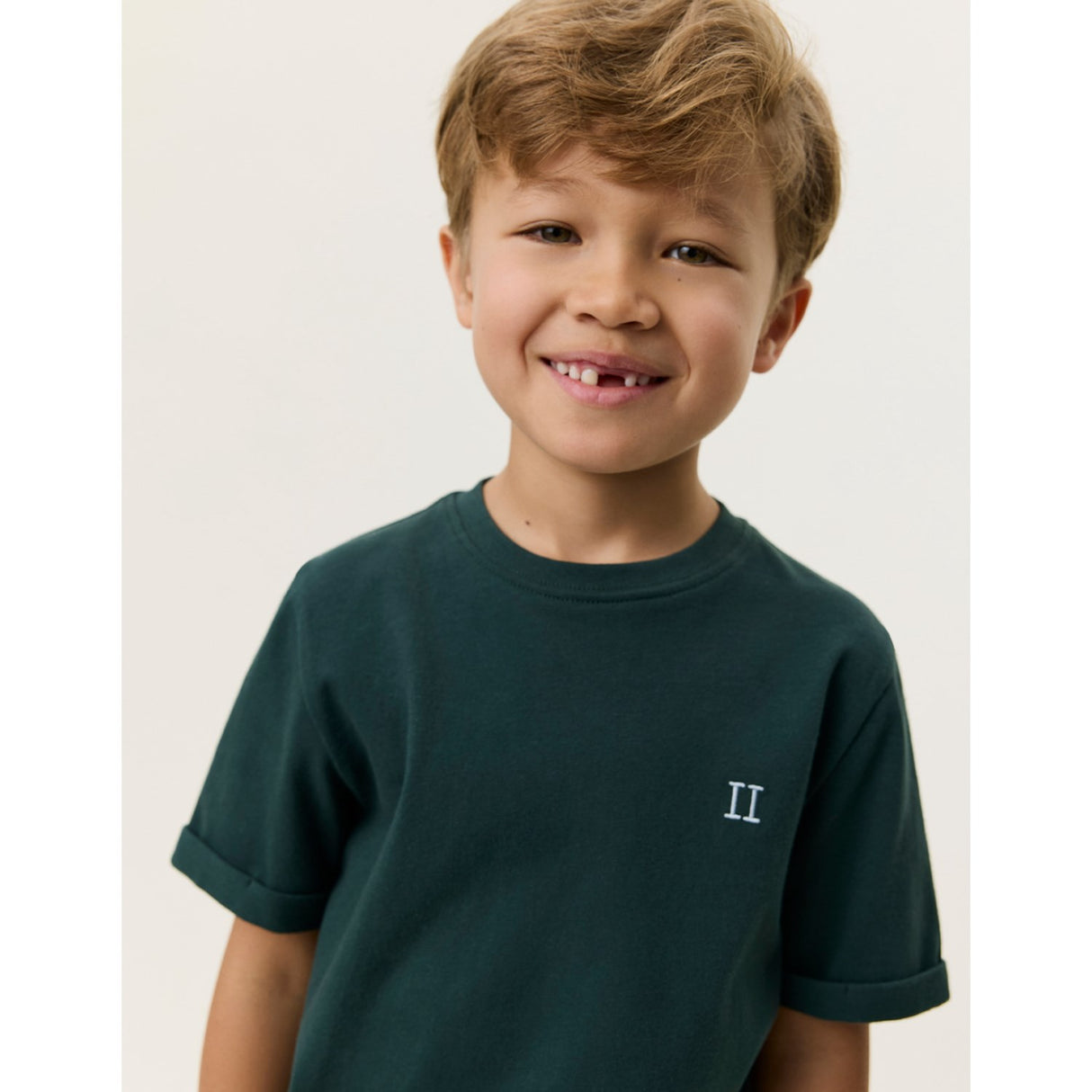 Les Deux Kids Pine Green Core Contrast T-Shirt KIDS
