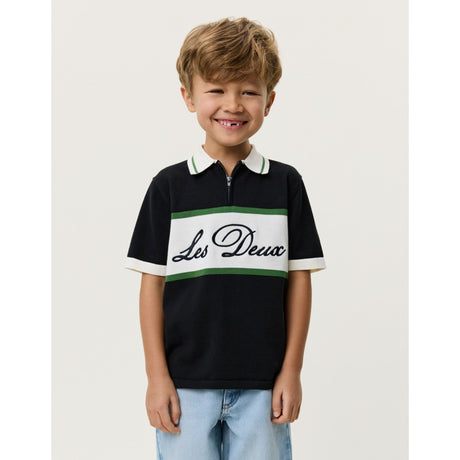 Les Deux Kids Tap Shoe Black Strikket Glidelås Polo KIDS