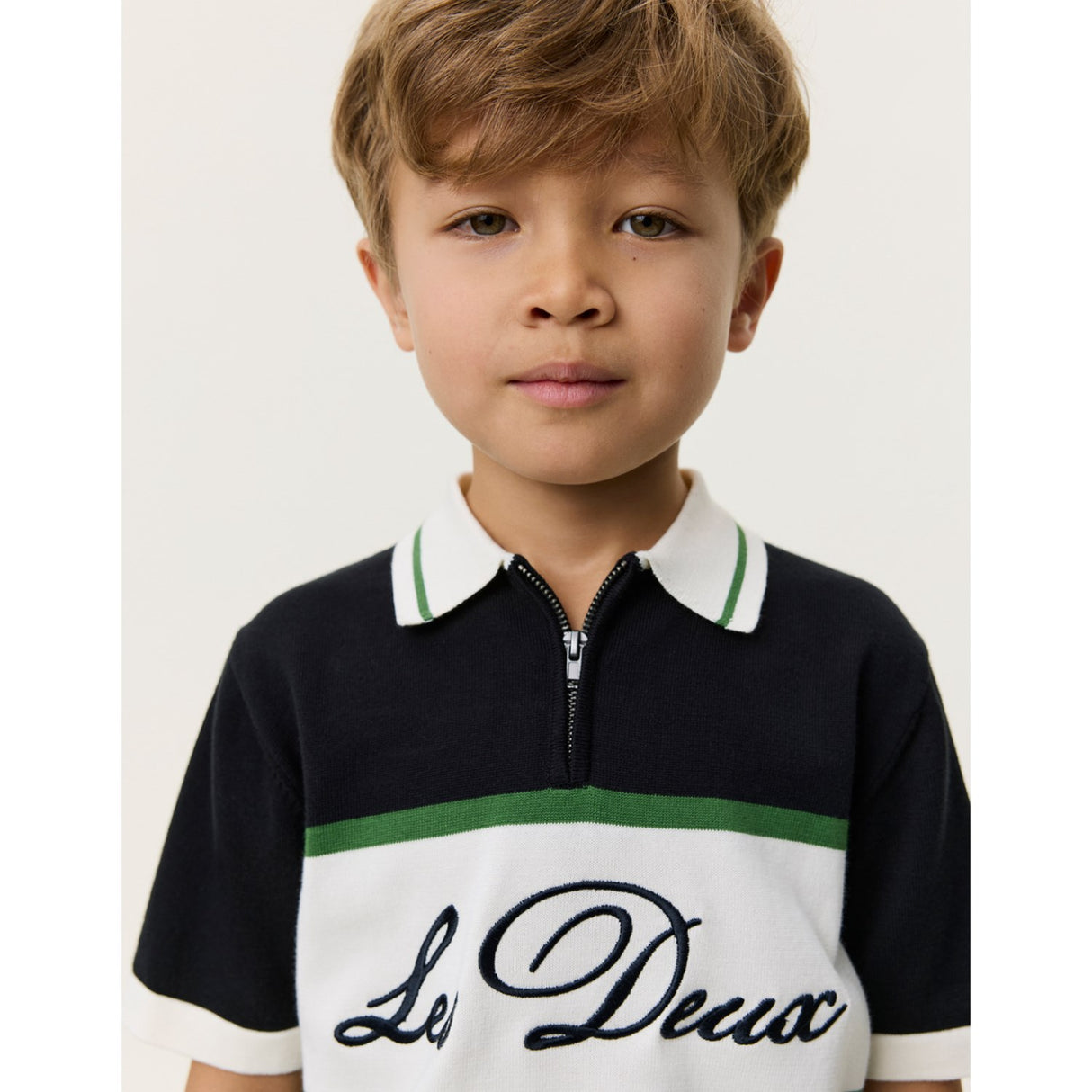 Les Deux Kids Tap Shoe Black Strikket Glidelås Polo KIDS