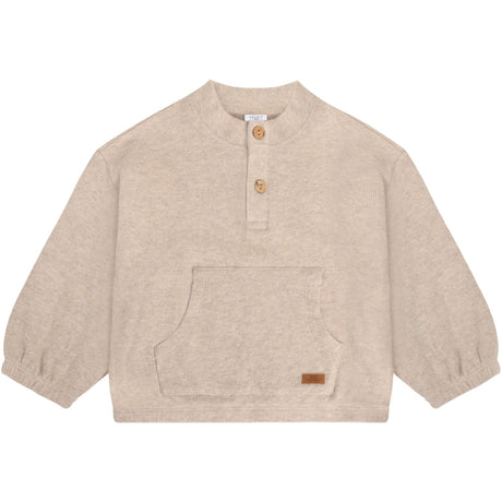 Hust & Claire Beige Melange Sigurt Fine Strikk