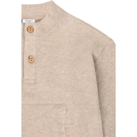 Hust & Claire Beige Melange Sigurt Fine Strikk