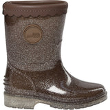 Sofie Schnoor Dark Brown Mellykb Rubber Støvler M/ Liining