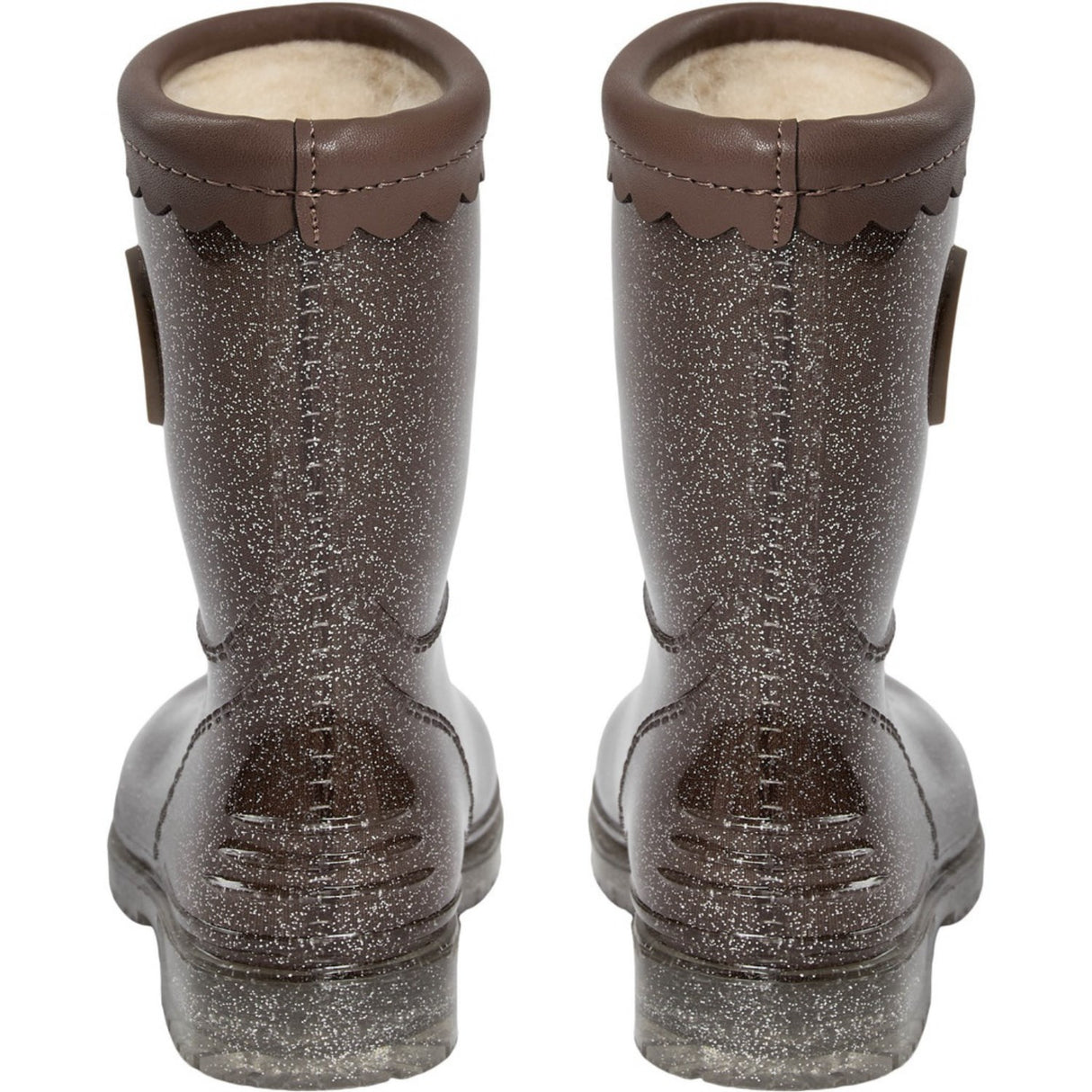 Sofie Schnoor Dark Brown Mellykb Rubber Støvler M/ Liining