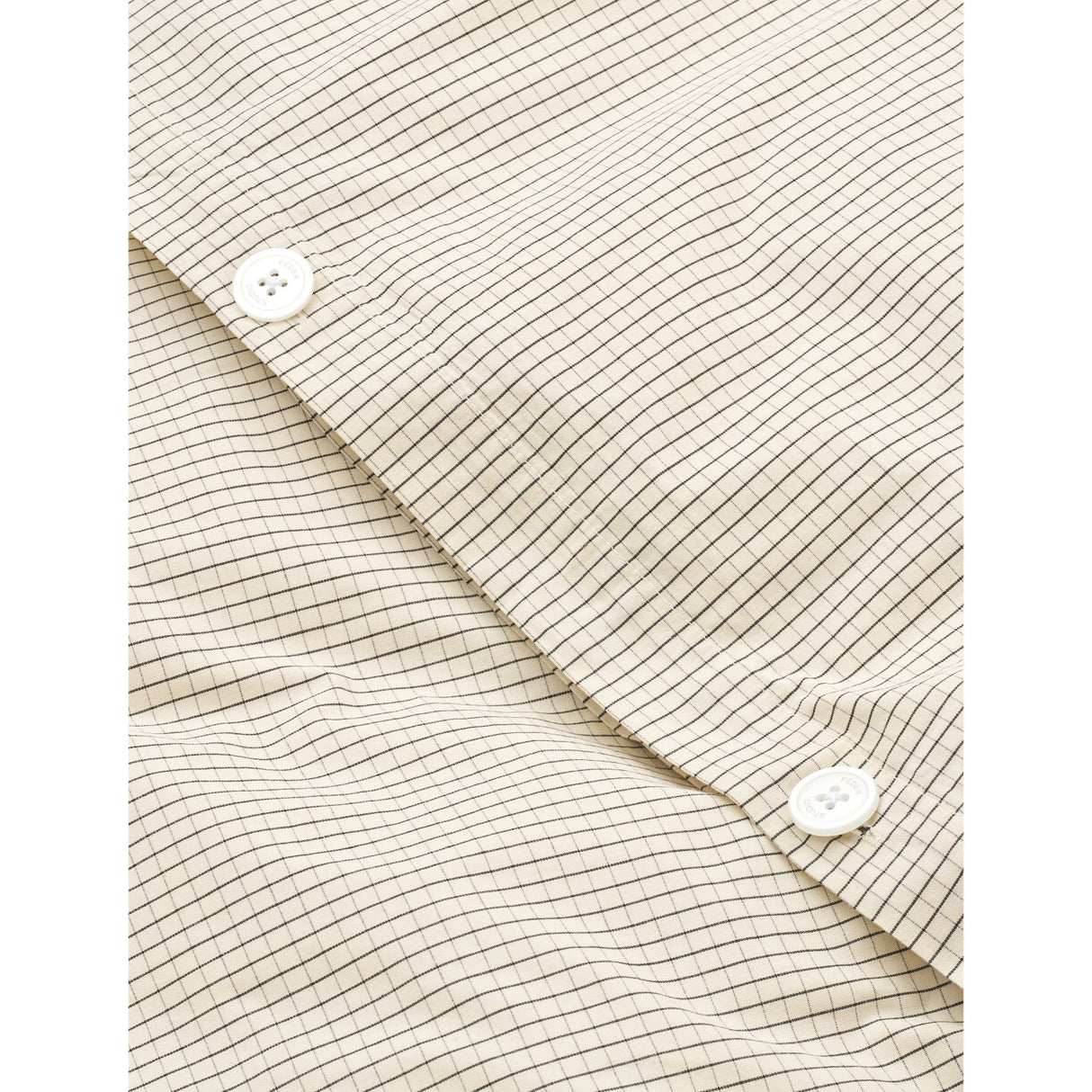 Studio Feder Creme Black Plaid Sengetøy Percale