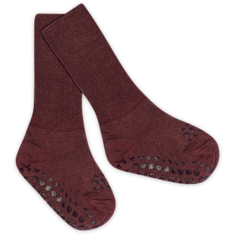 Gobabygo Grape Skin NonSlip Strømper Merino Ull