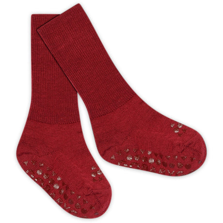 Gobabygo Karanda Red NonSlip Strømper Merino Ull
