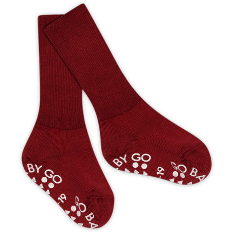Gobabygo Karanda Red NonSlip Strømper Bomull
