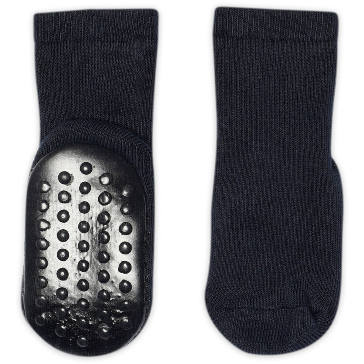 Gobabygo Navy Bomull Strømper Anti-Slip