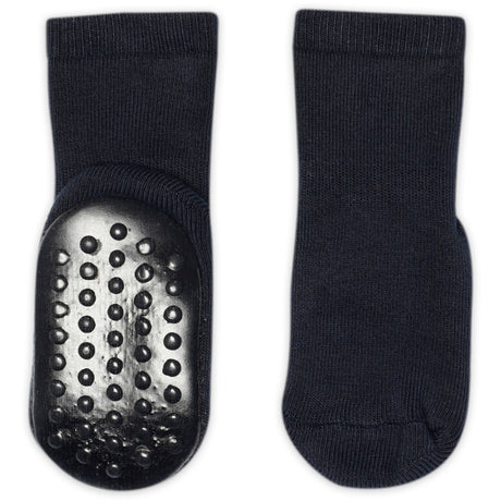 Gobabygo Navy Bomull Strømper Anti-Slip