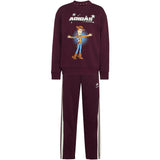 adidas Originals Maroon Off White Lk Dy Ts T Jog Sweat Sett