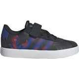 adidas Originals Core Black Team Royal Blue Violet Vl Court Spider-Man El C Sneakers