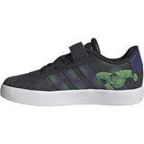 adidas Originals Core Black Team Royal Blue Violet Vl Court Spider-Man El C Sneakers