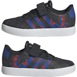 adidas Originals Core Black Team Royal Blue Violet Vl Court Spider-Man El C Sneakers