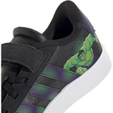adidas Originals Core Black Team Royal Blue Violet Vl Court Spider-Man El C Sneakers
