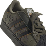 adidas Originals Silver Pebble Olive Strata Core Black Superstar Led Lights Cf El C Sneakers