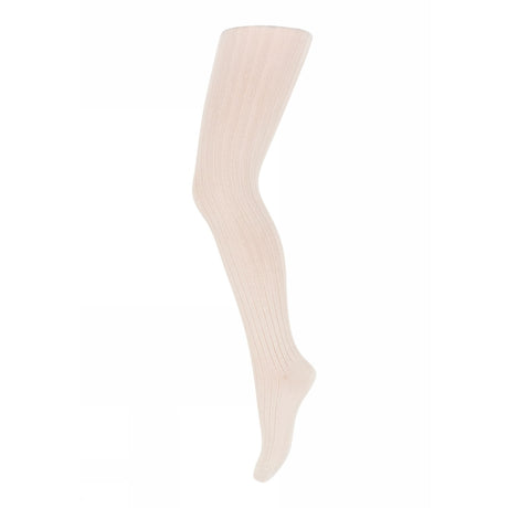 Mp Danmark Ull ribbe tights Ecru