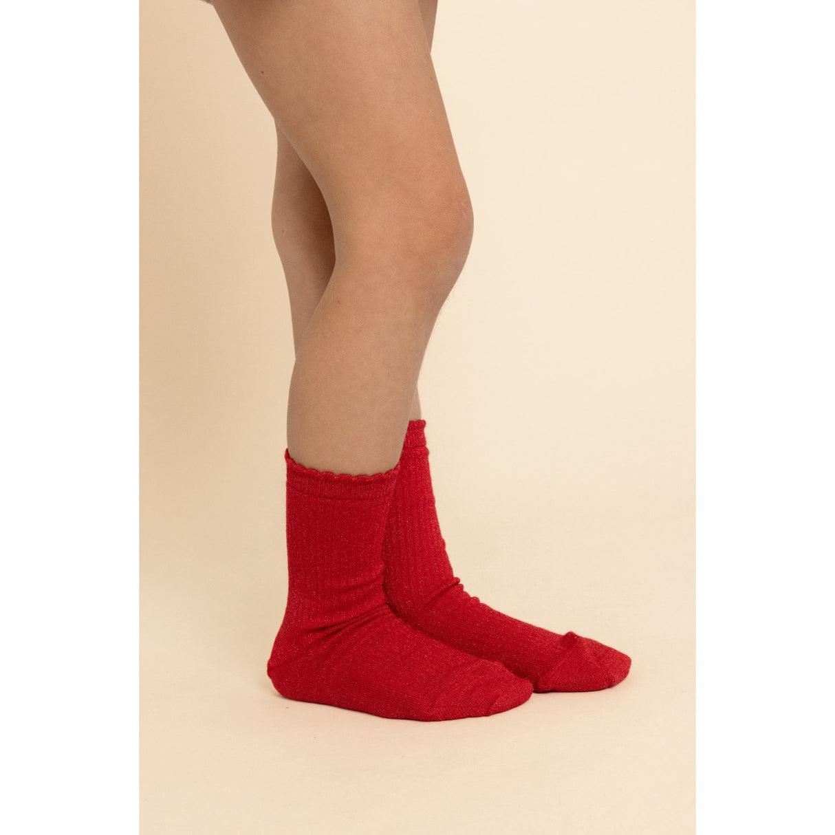 Flöss Red Glitter 2-Pack Vibe Strømper 2-Pakning