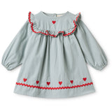 Flöss Light Blue Gingham Ellis Kjole