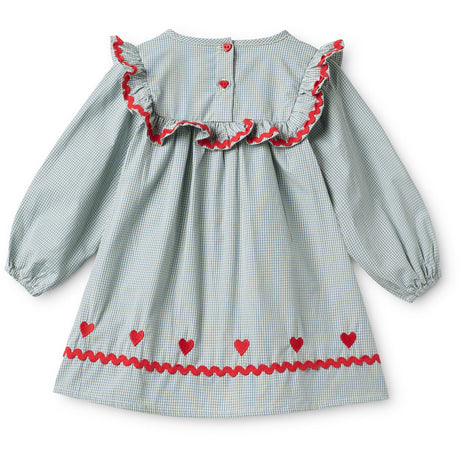 Flöss Light Blue Gingham Ellis Kjole