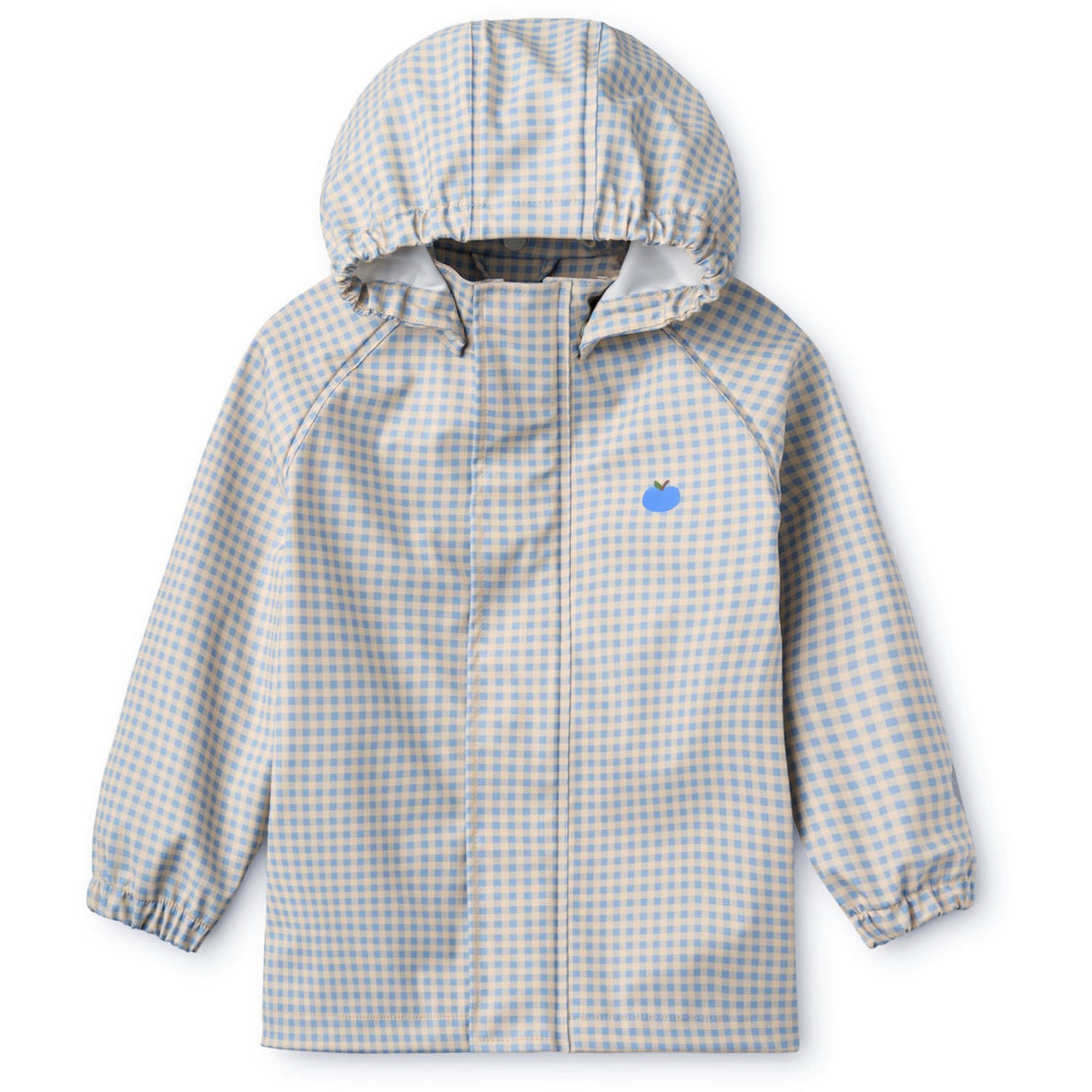 Flöss Light Blue Gingham Dew Regntøy Sett