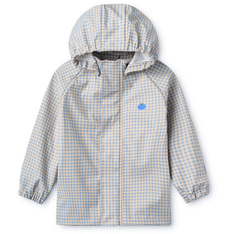 Flöss Light Blue Gingham Dew Regntøy Sett