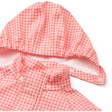 Flöss Pink Rose Gingham Dew Regntøy Sett