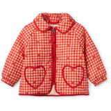 Flöss Red Berry Gingham Molly Vattert Jakke