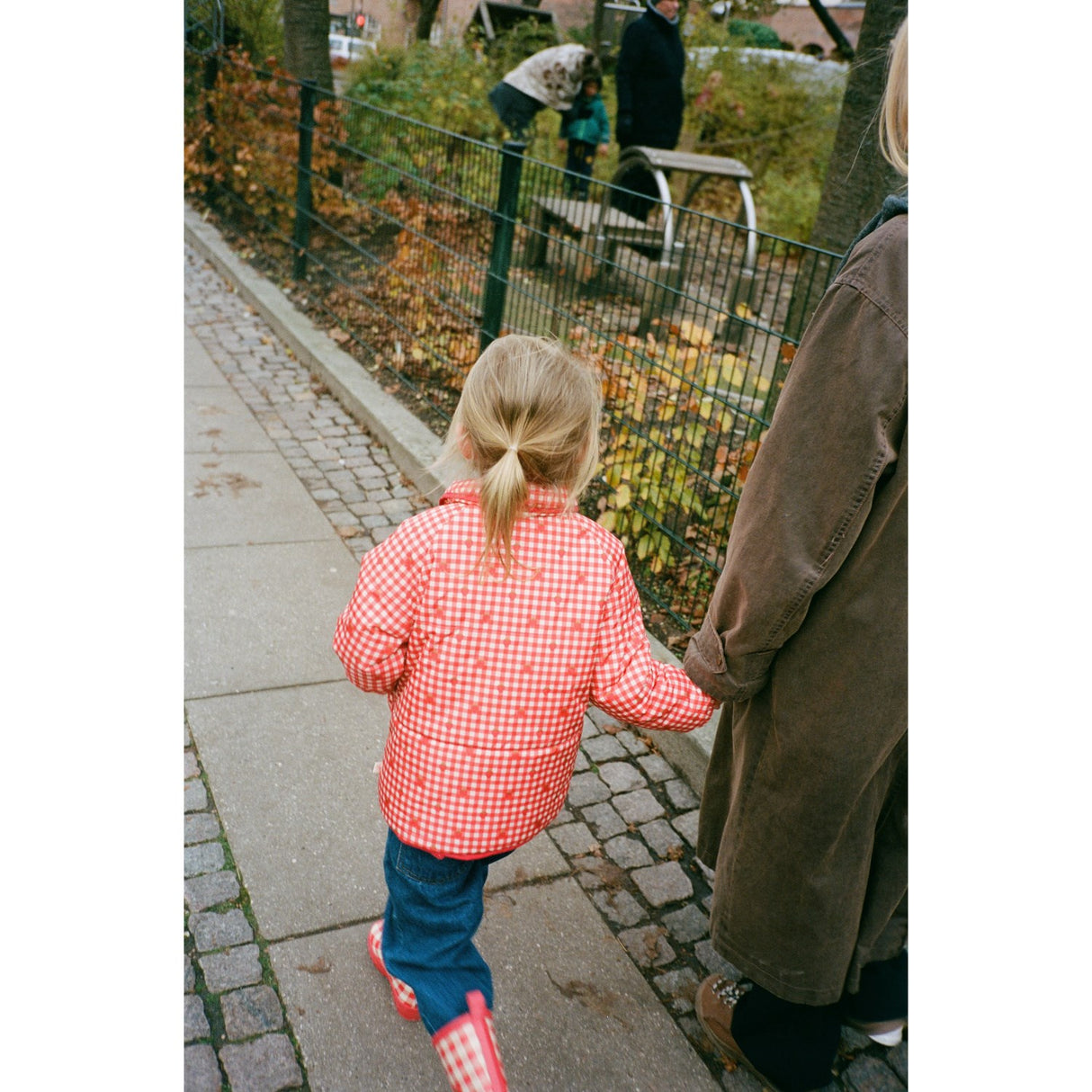 Flöss Red Berry Gingham Molly Vattert Jakke