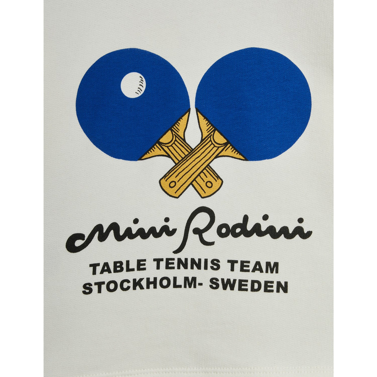 Mini Rodini White Table Tennis Sp Collegegenser