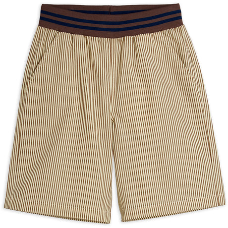 Mini Rodini Brown Poplin Yd Woven Shorts