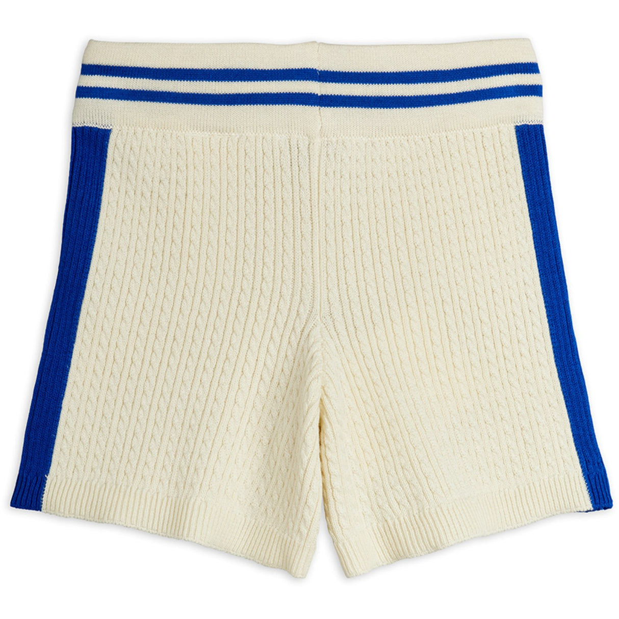 Mini Rodini Off-White Cable Strikk Shorts