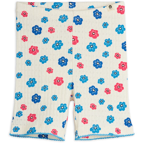 Mini Rodini Multi Flowers Aop Picot Edge Pointelle Bike Shorts