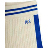 Mini Rodini Off-White Cable Strikk Shorts