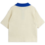 Mini Rodini Off-White Cable Strikk Polo Skjorte
