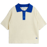 Mini Rodini Off-White Cable Strikk Polo Skjorte