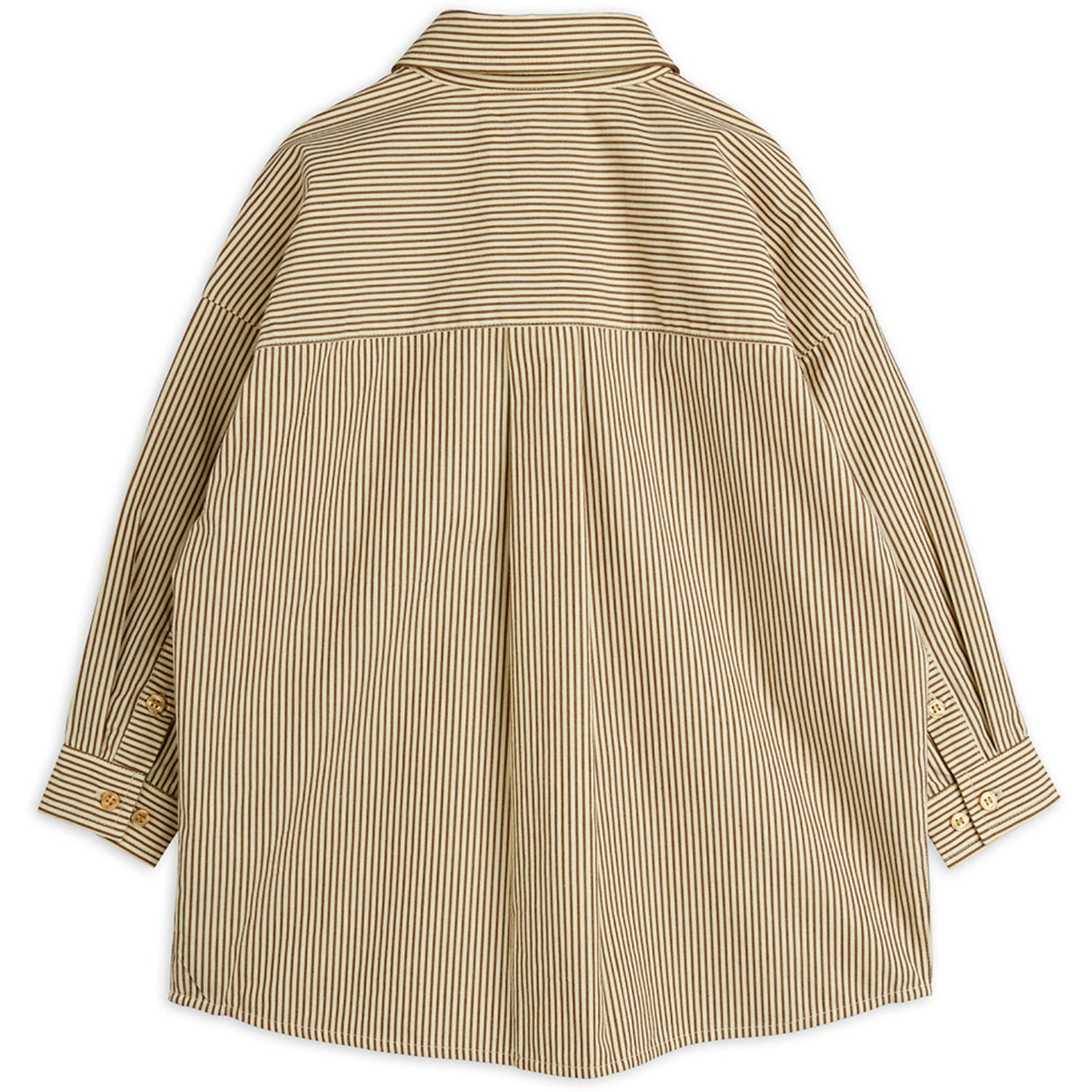 Mini Rodini Brown Poplin Yd Ls Skjorte