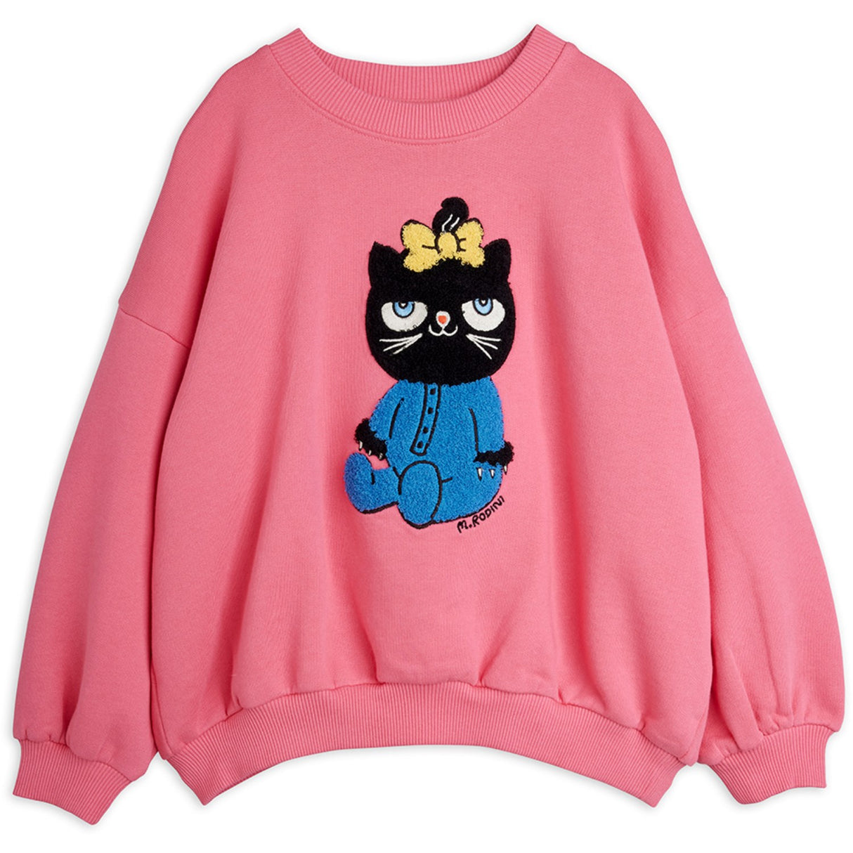 Mini Rodini Pink Kat Chenille Collegegenser
