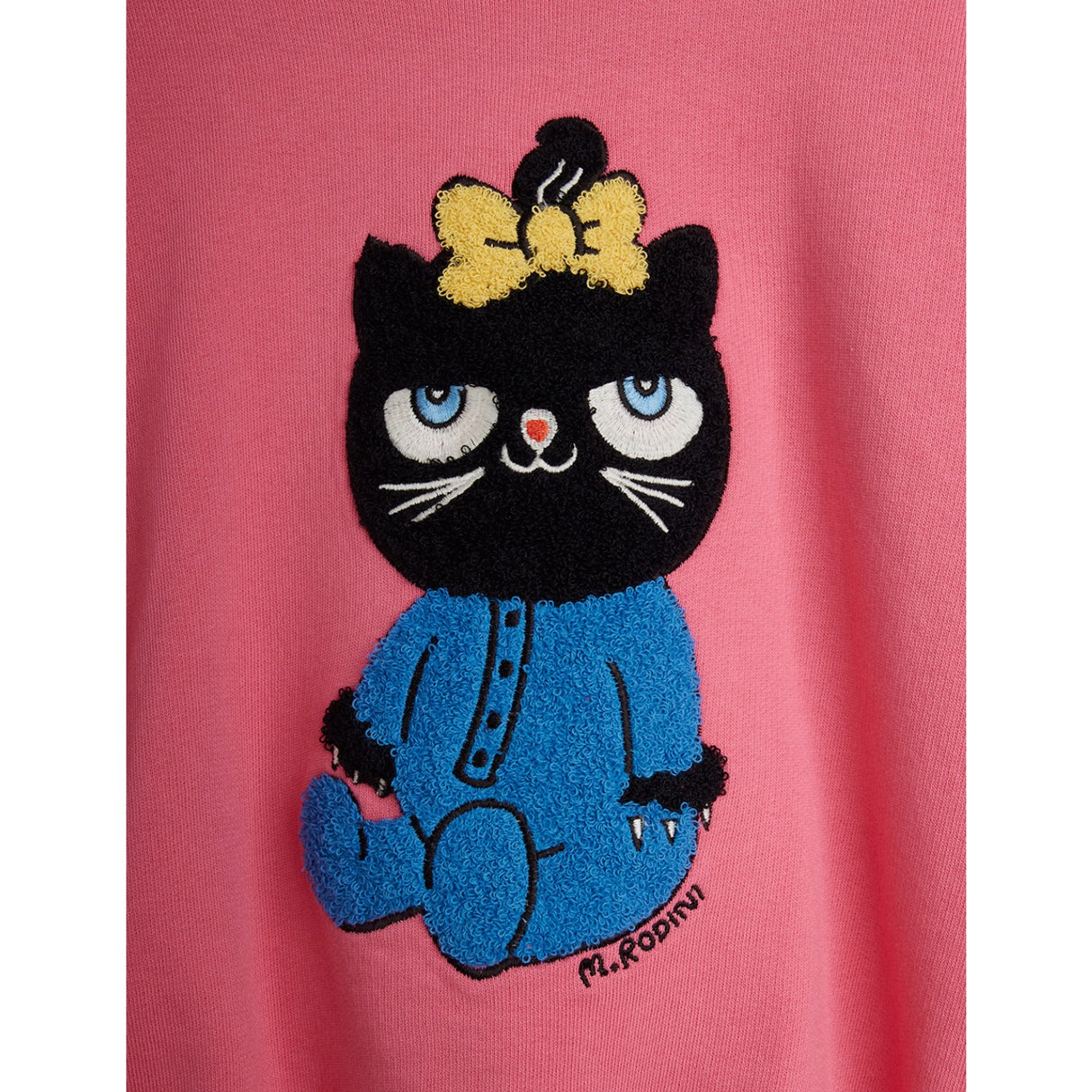 Mini Rodini Pink Kat Chenille Collegegenser
