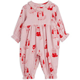 Mini Rodini Pink Minibabies Aop Woven Buksedrakt