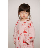 Mini Rodini Pink Minibabies Aop Woven Buksedrakt