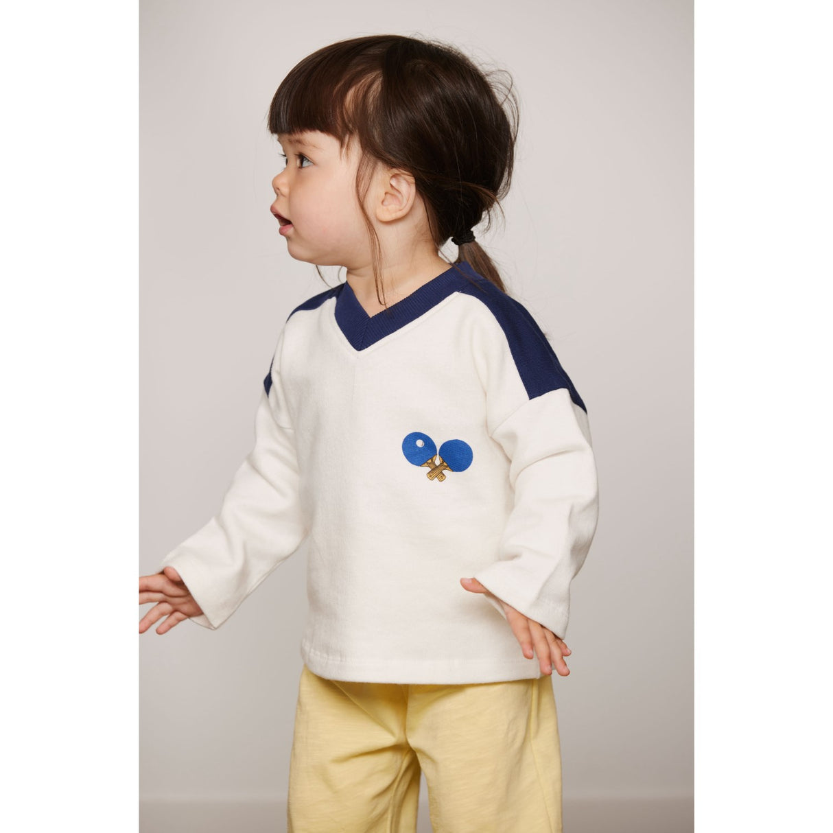 Mini Rodini White Table Tennis Sp Collegegenser