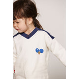 Mini Rodini White Table Tennis Sp Collegegenser