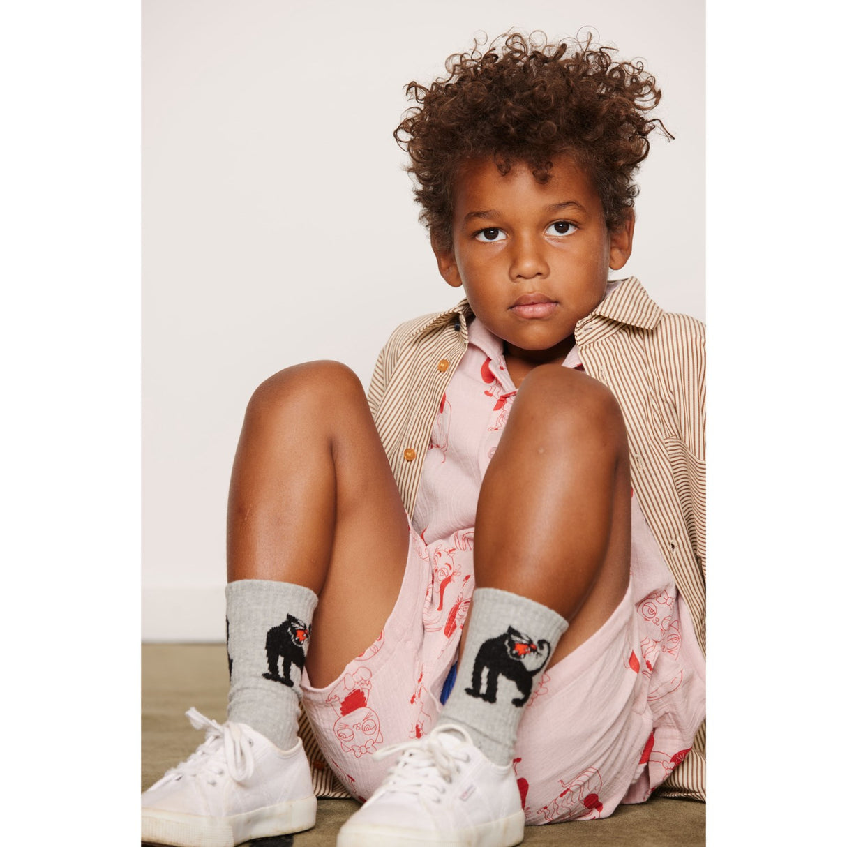 Mini Rodini Brown Poplin Yd Ls Skjorte