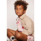 Mini Rodini Brown Poplin Yd Ls Skjorte