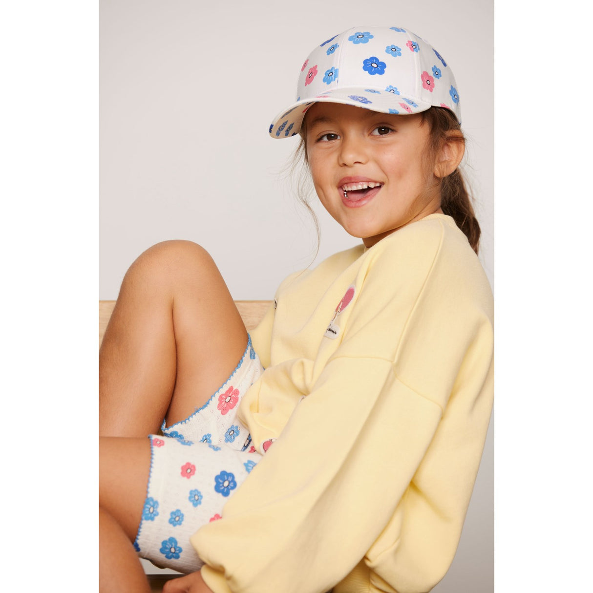 Mini Rodini Yellow Minibabies Patches Collegegenser