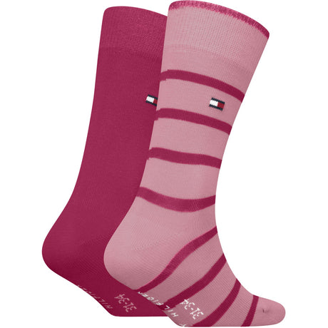 Tommy Hilfiger Pink Kids Strømper 2-Pakning Breton Stripe