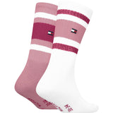 Tommy Hilfiger Pink Kids Strømper 2-Pakning Sport Stripe