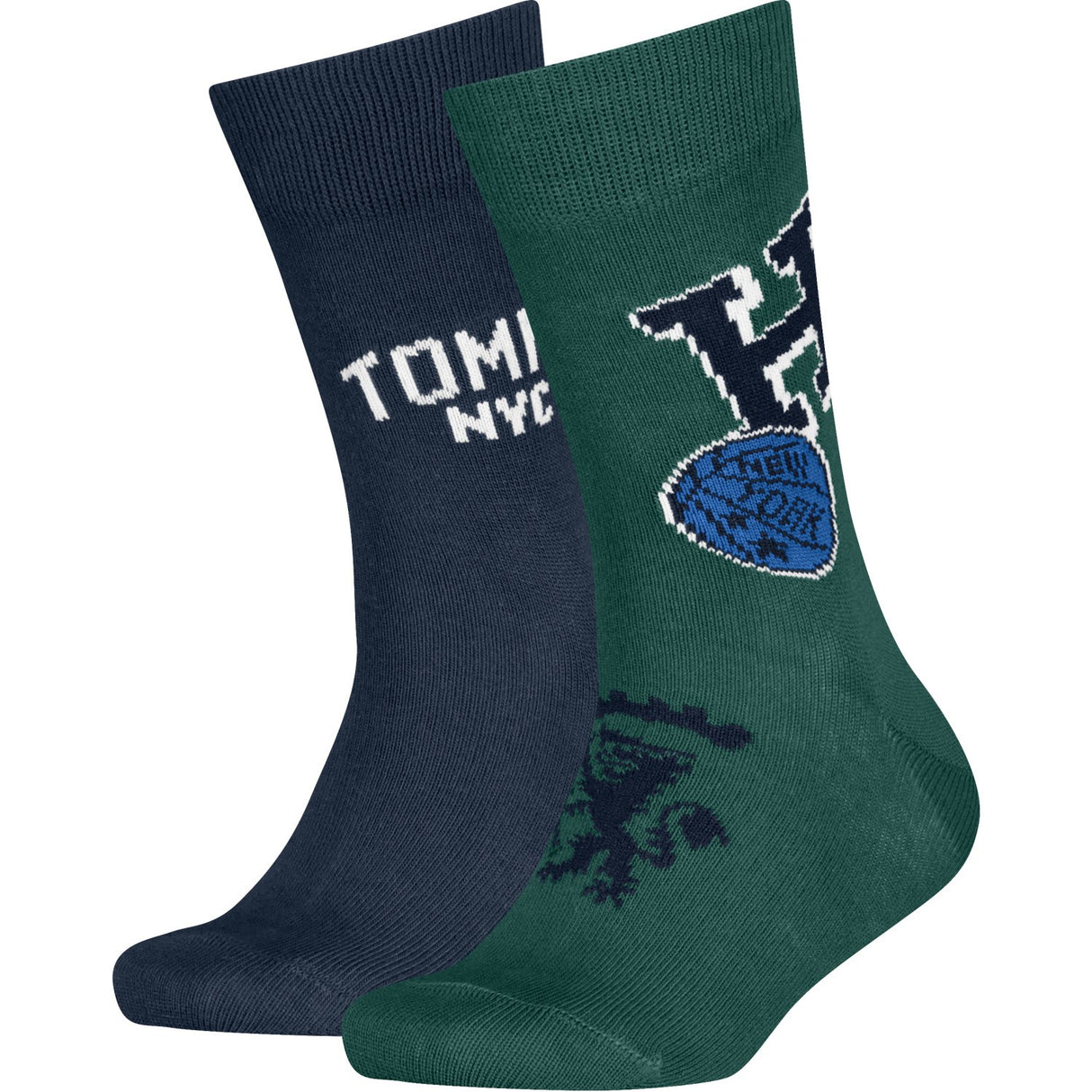 Tommy Hilfiger Green Kids Strømper 2-Pakning College Patch